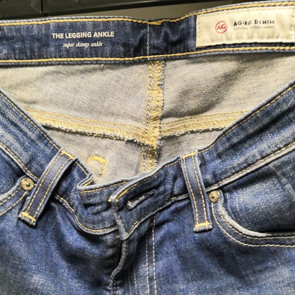 AG Raw Hem Legging Ankle Jeans - Picture 5 of 8